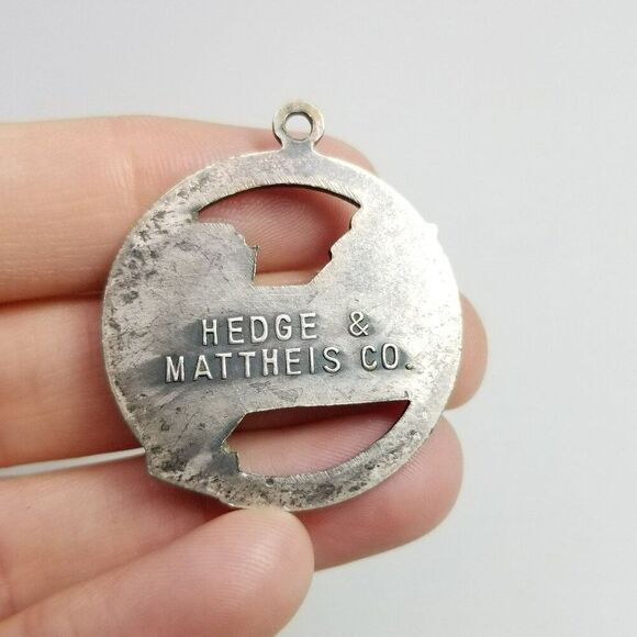 Vintage Warner & Swasey Co Gradall Hydraulic Excavator Tractor Truck Watch Fob - Picture 2 of 5